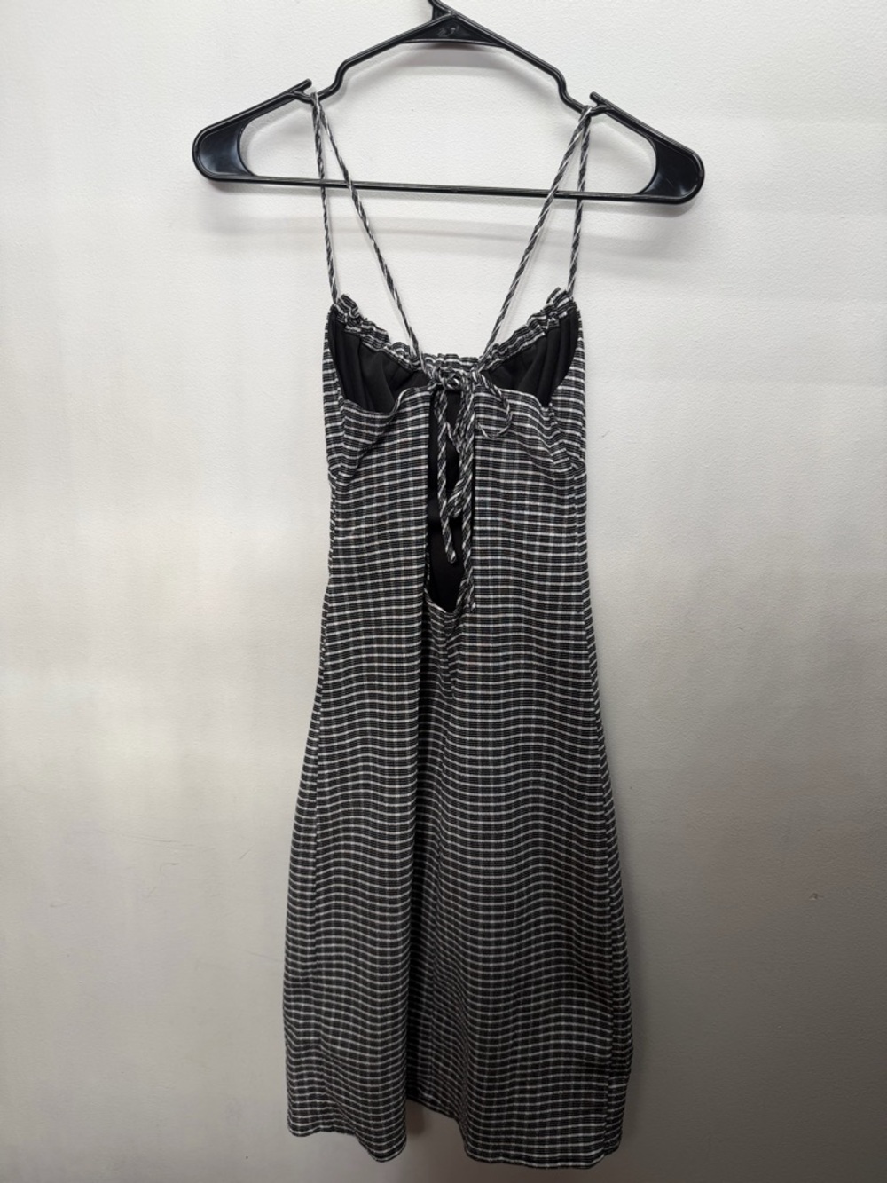 Forever 21 Black & White Gingham Spaghetti Strap Dress - Picture 2 of 2